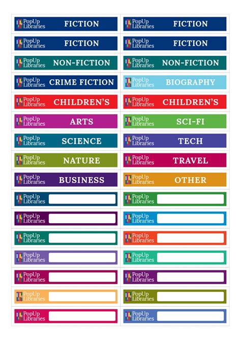 Library Labels Printable